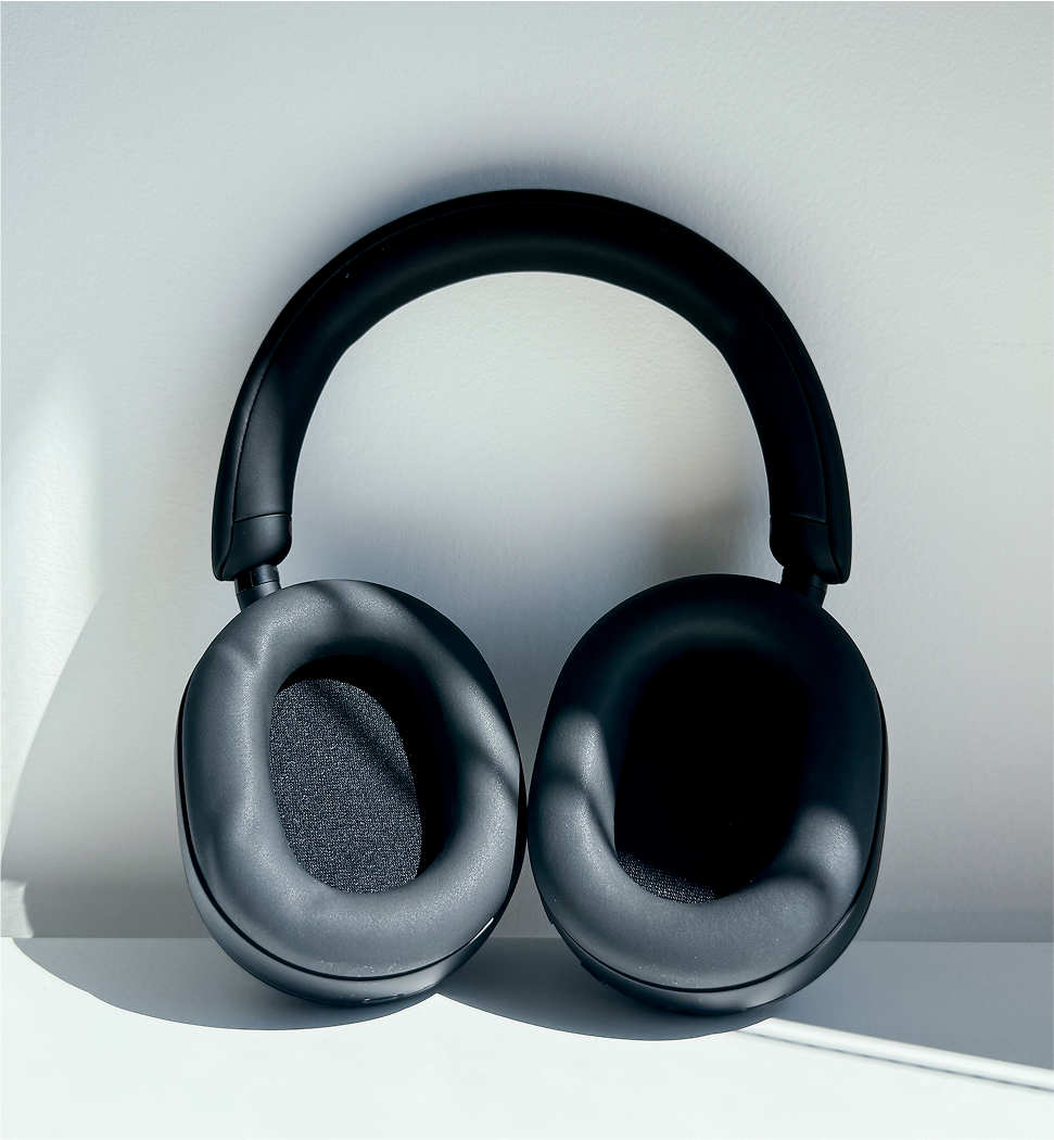 Image of the headphones from the back view.