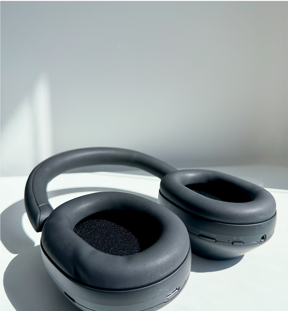 Side view image of the headphones.