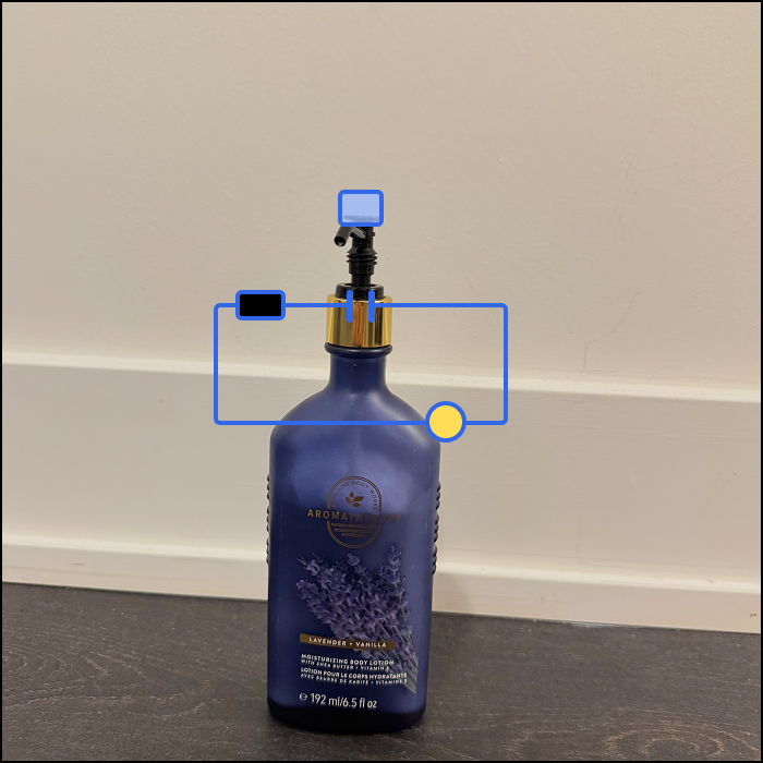 This is an example of an object based interaction, based on the bottle of lotion's pushing mechanism, the switch is open when the pump is inactive.