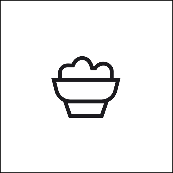 The sound of pouring out rice