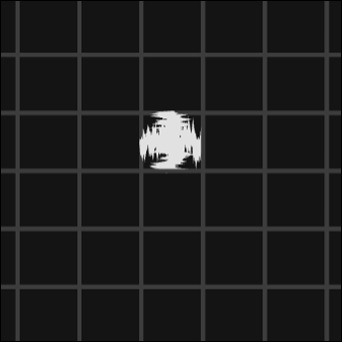 I attempted to input a song with a stronger base to trigger larger amplitudes and it creates an almost swirling effect.