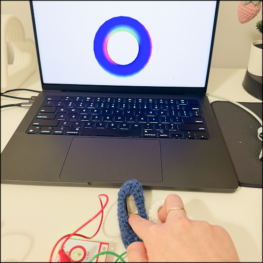 Testing the petal shape with the makey-makey and on a code from Module 3 activity 1
