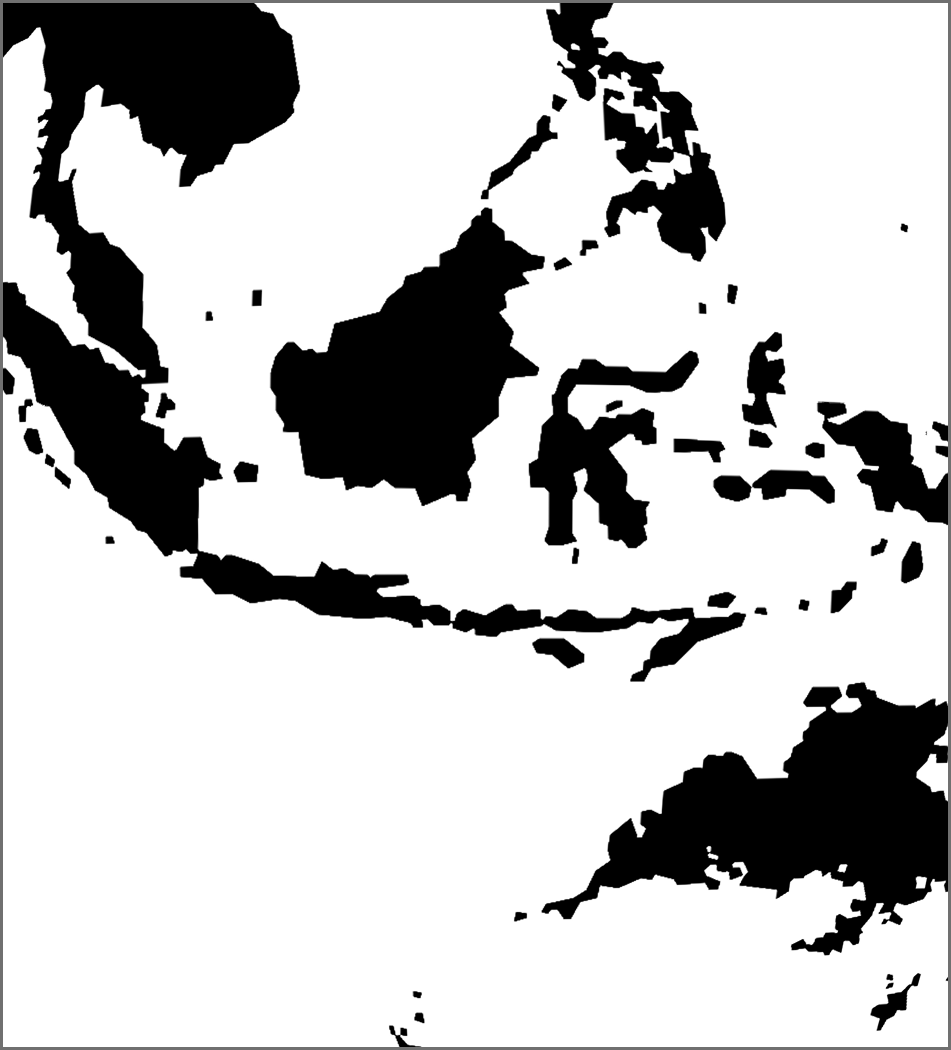 Created a globe from scratch and was able to only represent the data I needed to create the vector illustration on adobe. I wanted a clean image of Indonesia, a country in Asia.