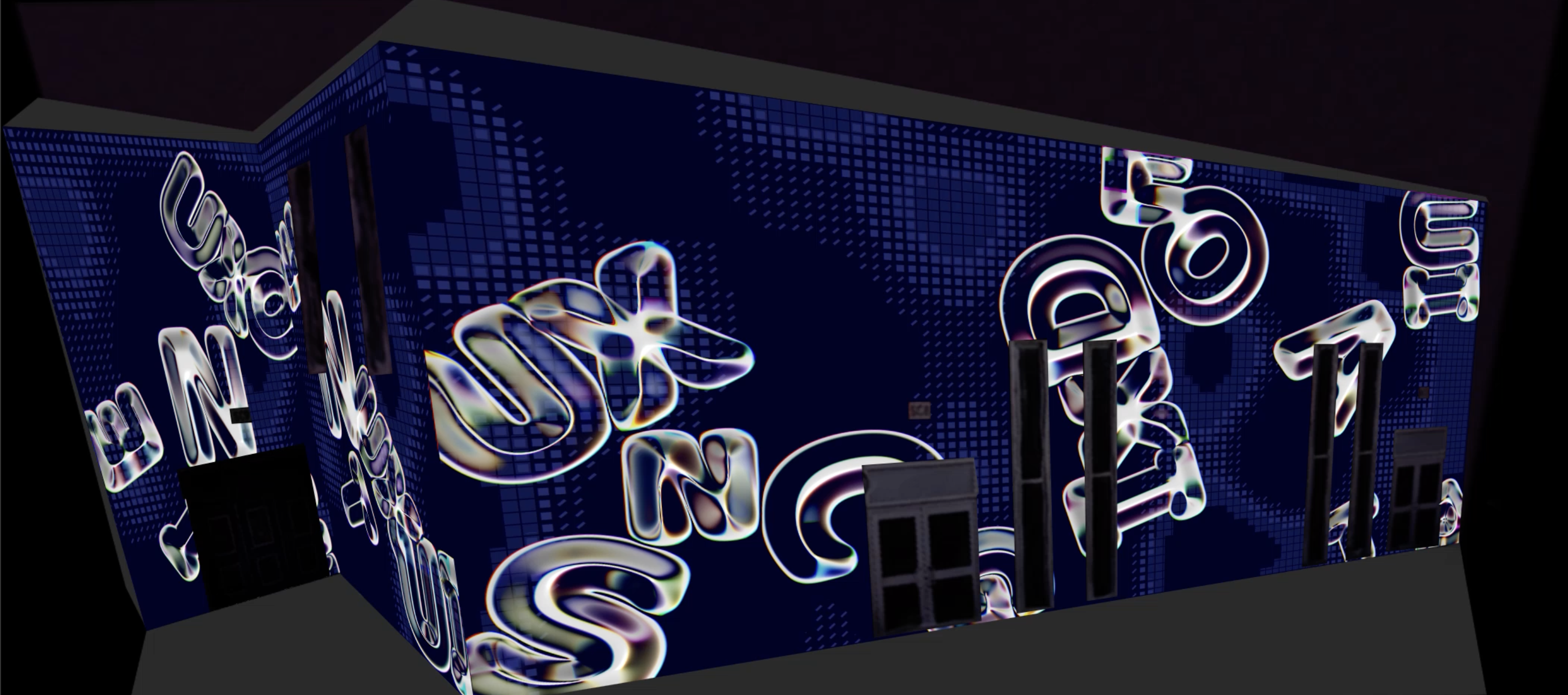 <br> The SSU building the place where students often work on assignments while engaging with their peers. The large surface area outside provides ample potential for showcasing student work with projection mapping. In this iteration I created a design highlighting the Interaction Design degree, incorporating elements that feels true to the program.<br> 
        <br><div class='container'><iframe class='responsive-iframe' src='https://www.youtube.com/embed/KXqNGATGGtA'></iframe></div>